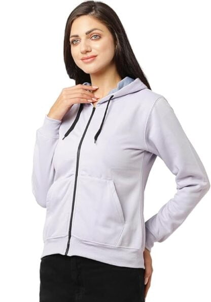 Women's Fleece Zipper Hoodie Jacket
